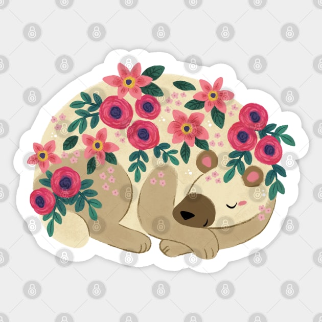 Sleepy Bear Sticker by MichelleScribbles